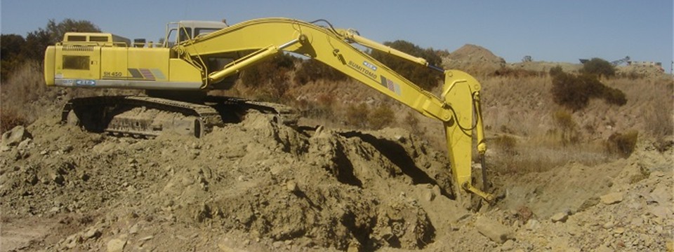 Prospecting in the softer Monastery Kimbertlite in Northern portion of the pipe (type MK3)