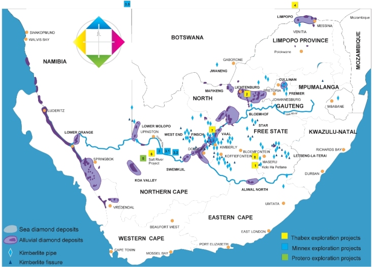 Thabex Projects Map